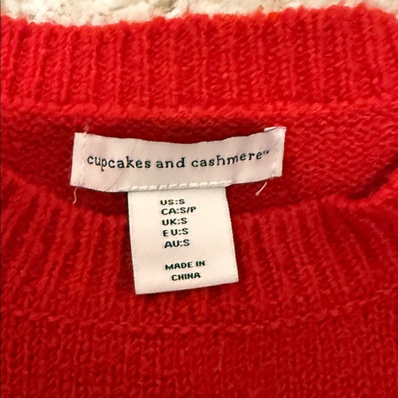 cupcakes & cashmere Red Sweater with White Heart Accents - Picture 2 of 4